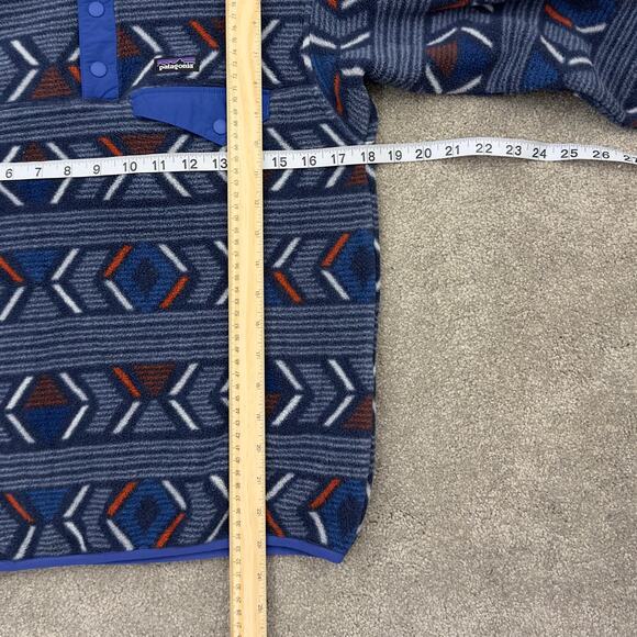 Patagonia Synchilla Snap-T blue pullover Y-L/12 - Picture 8 of 12